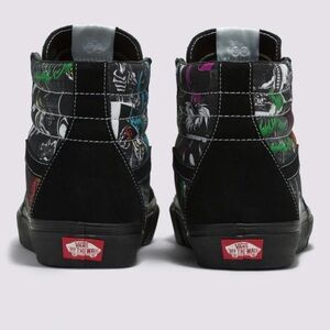 Vans Disney villains Black High-Tops with Colorful Graphic Accents